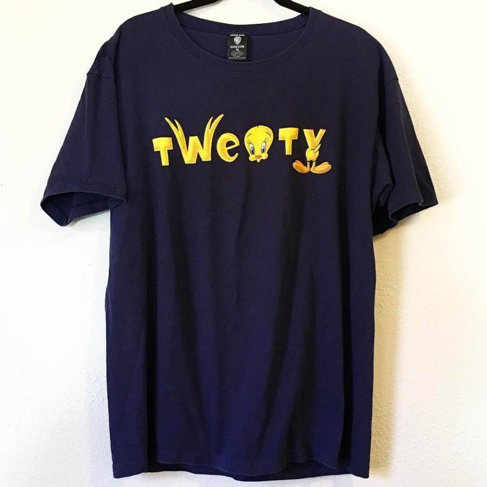 Vintage tweety bird double side graphic tee